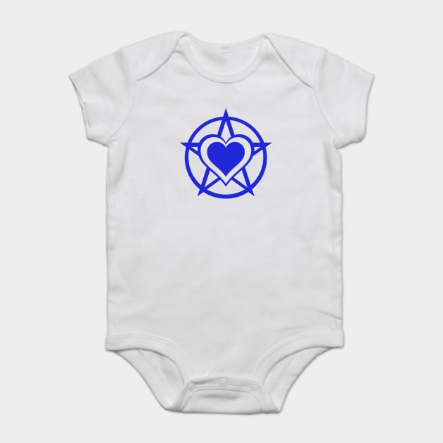 Blue Pagan Heart Cheeky Witch® Baby Bodysuit by Cheeky Witch